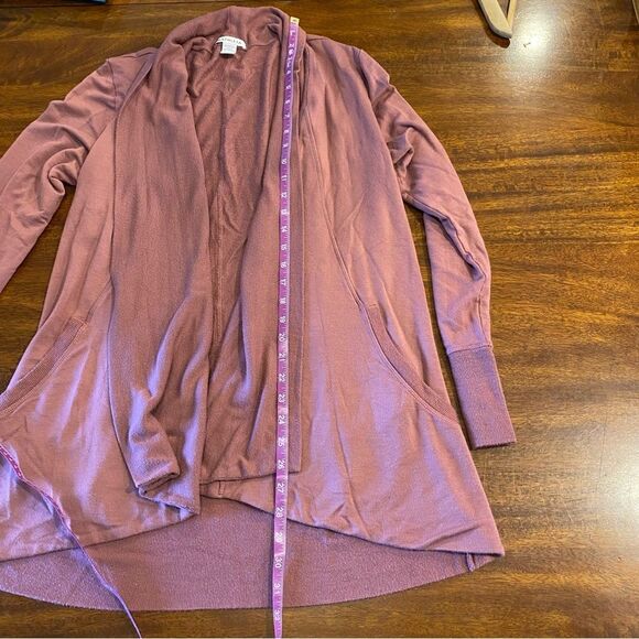 Athleta Pranyama restore wrap cardigan women’s large tawny rose pockets nirvana - Picture 15 of 16